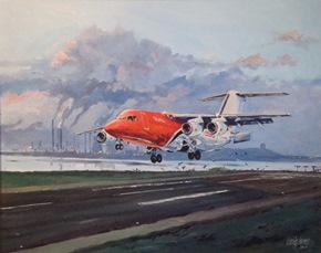 TNT 146 landing at Liverpool Airport