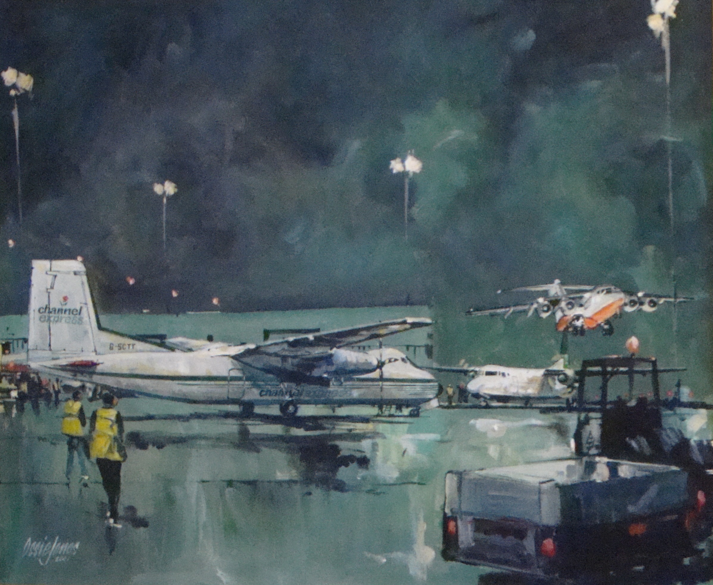 Liverpool Airport at Night